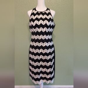 MILADY PARIS HAUTE Chevron Stripe Cocktail Dress HOMECOMING